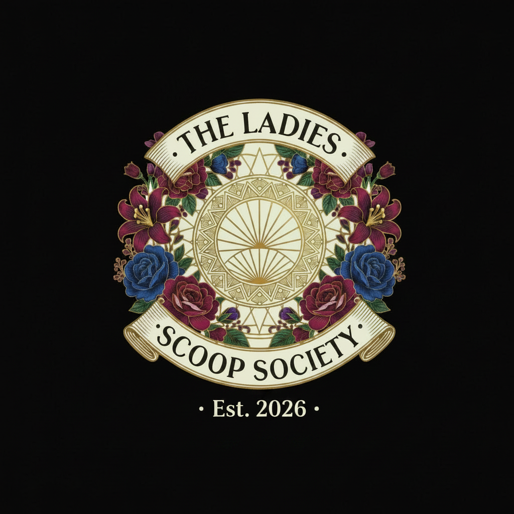 Logo with black background and cream Est. 2026